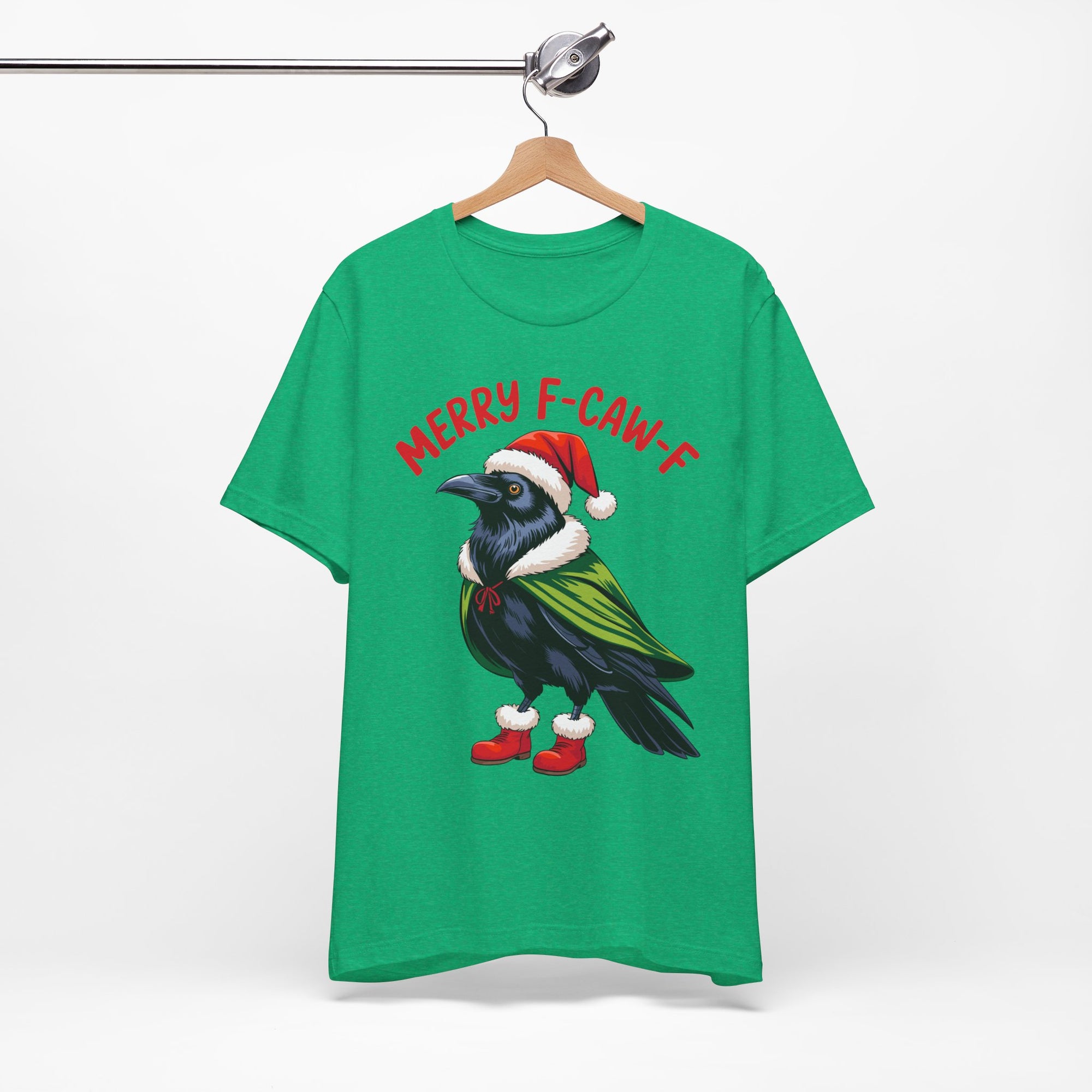 Merry F-Caw-F Crow Christmas Tee