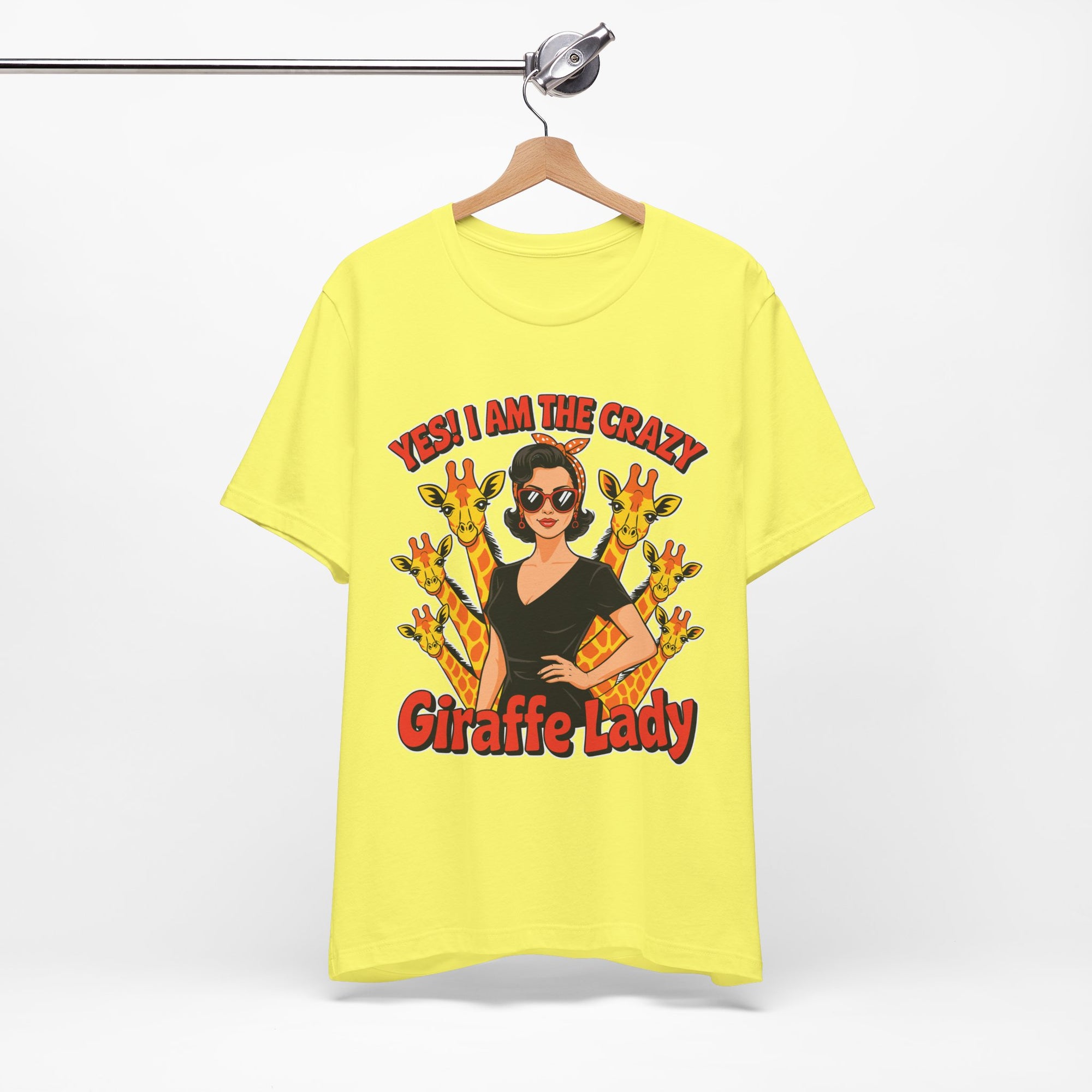 Yes I Am The Crazy Giraffe Lady T-Shirt