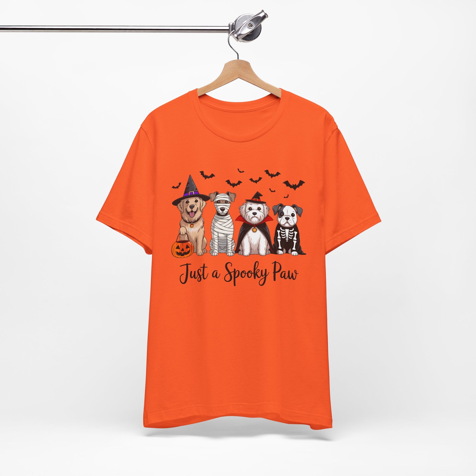 Dog Tee - Just a Spooky Paw, Unisex Halloween Pet Lover Gift, Dog Mom Shirt