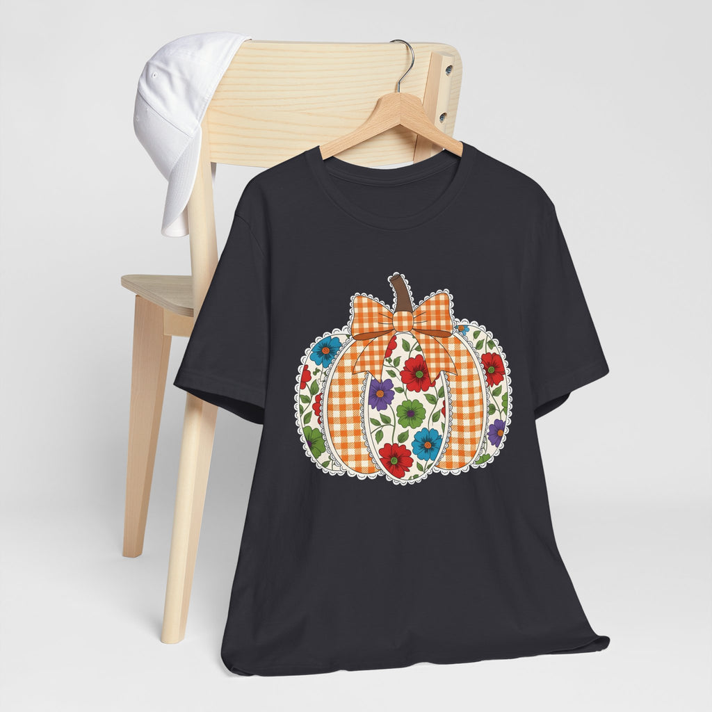 Floral Pumpkin Tee - Fall Fashion