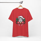 Festive Cat Christmas Tee, Cat Lover Gift, Holiday Shirt, Unisex T-Shirt
