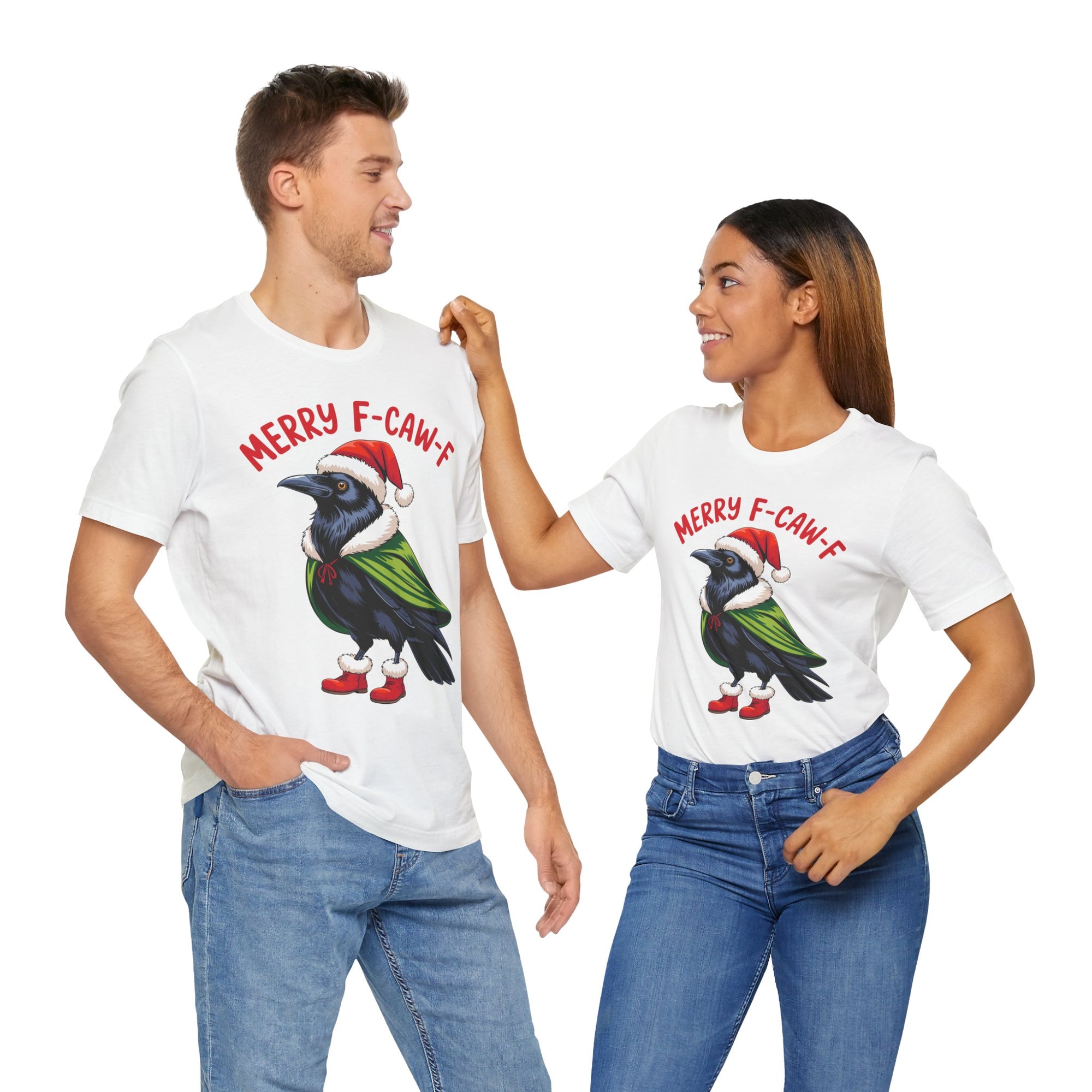 Merry F-Caw-F Crow Christmas Tee