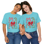 Festive Mama Tee - Holiday T-Shirt, Christmas Gift, Family Gathering, Casual Wear, Mom Shirt
