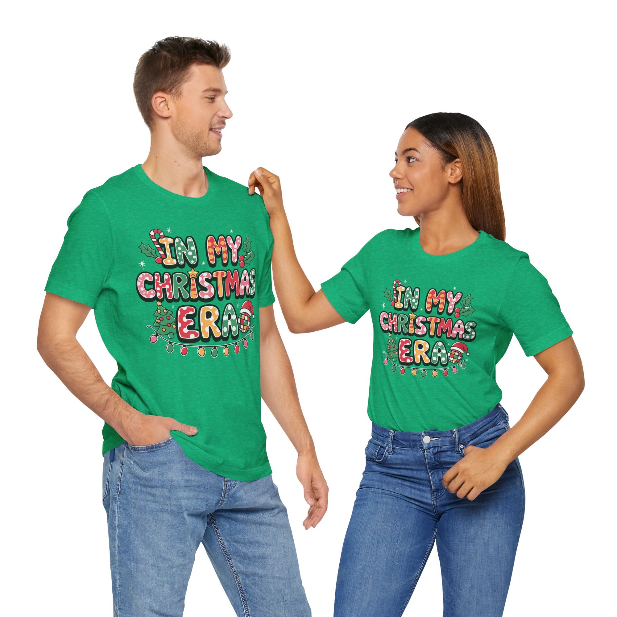 Festive Christmas Tee, Holiday Shirt, Unisex Christmas T-Shirt, Gift for Him/Her, Cozy Christmas Apparel, Merry and Bright Top