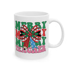 Merry Christmas Teacher Mug – Festive Holiday Coffee Cup Gift