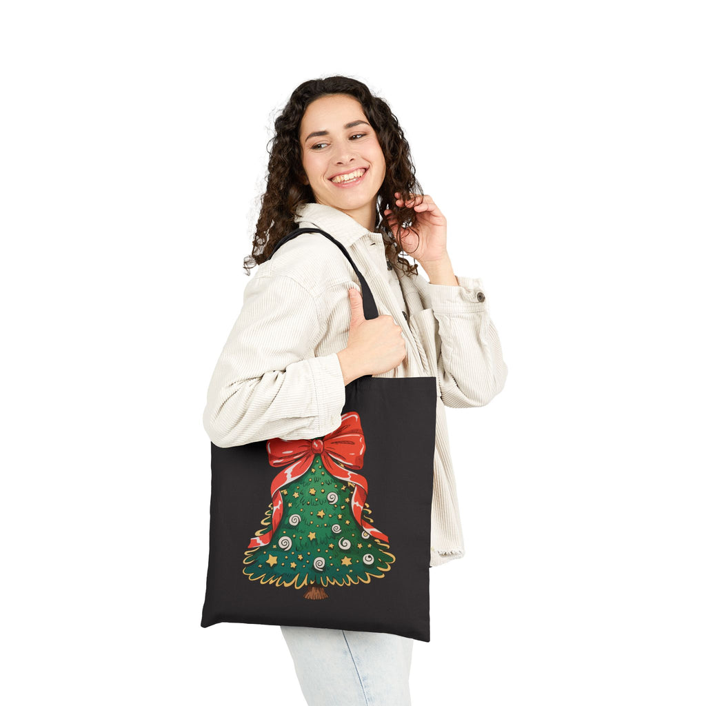 Christmas Tree Tote Bag – Festive Reusable Holiday Canvas Bag