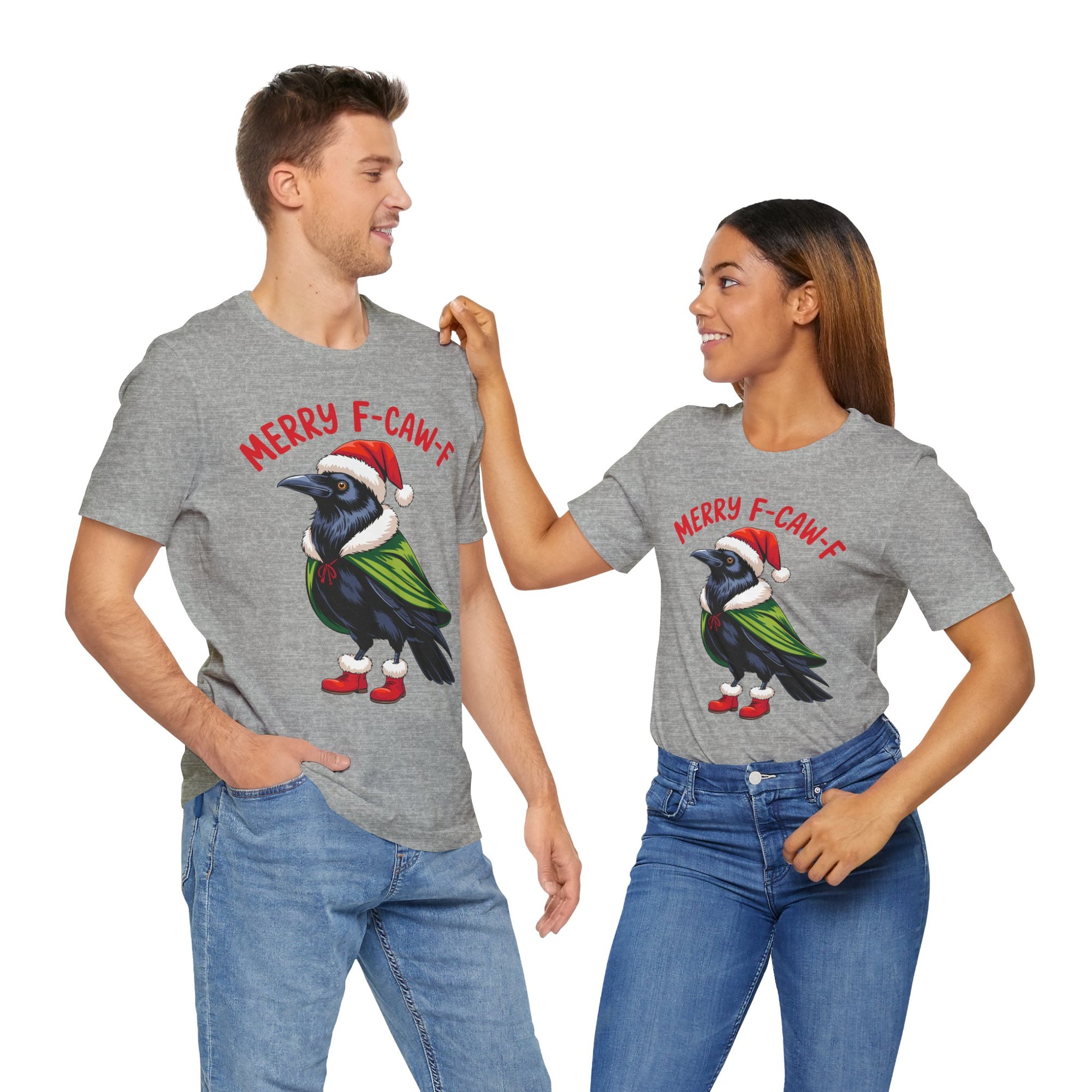 Merry F-Caw-F Crow Christmas Tee