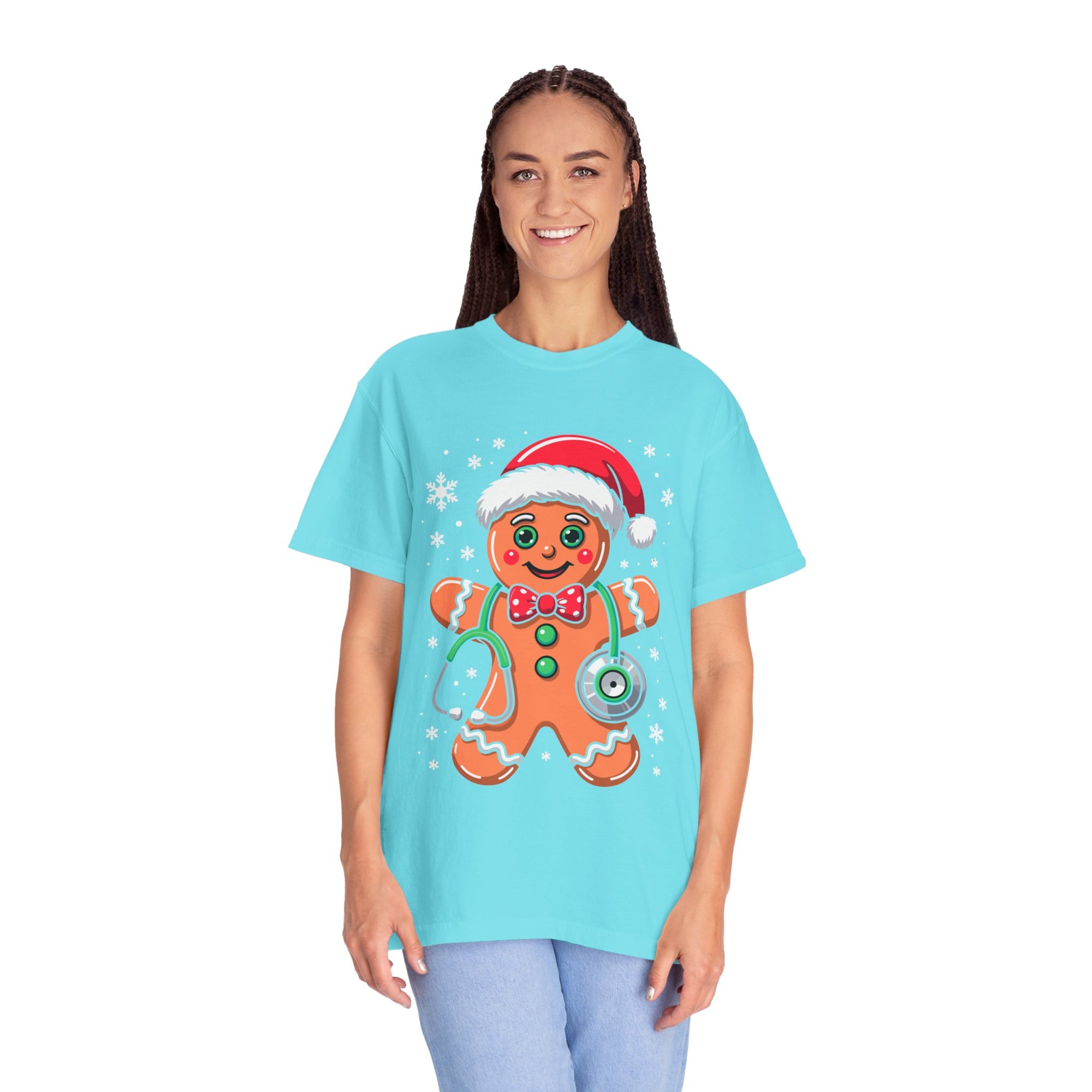 Gingerbread Holiday T-shirt, Festive Tee, Christmas Shirt