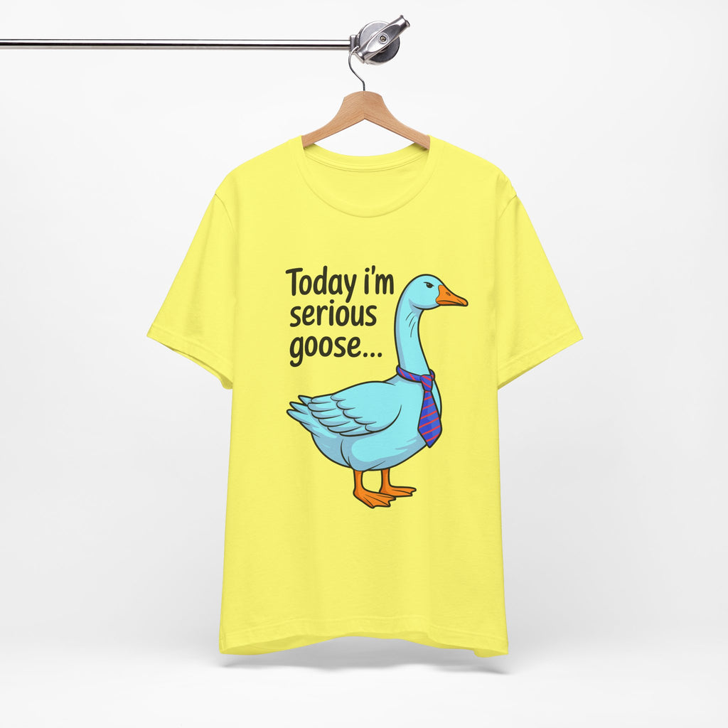 Serious Goose Humor Tee, Funny Graphic T-Shirt
