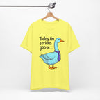 Serious Goose Humor Tee, Funny Graphic T-Shirt