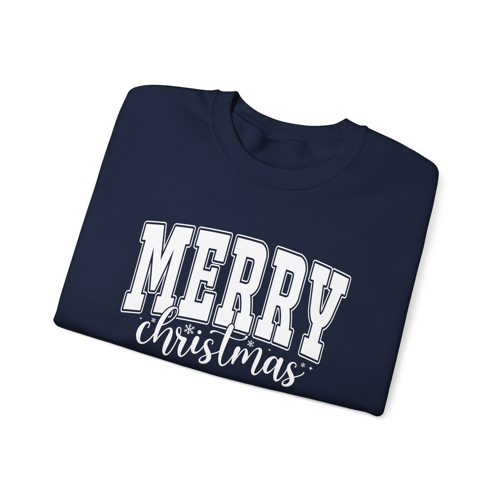 Merry Christmas Crewneck Sweatshirt, Cozy Holiday Gift
