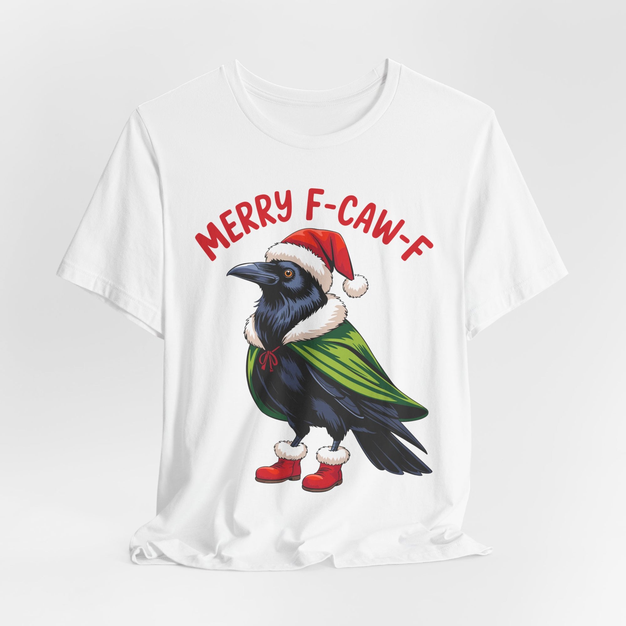 Merry F-Caw-F Crow Christmas Tee