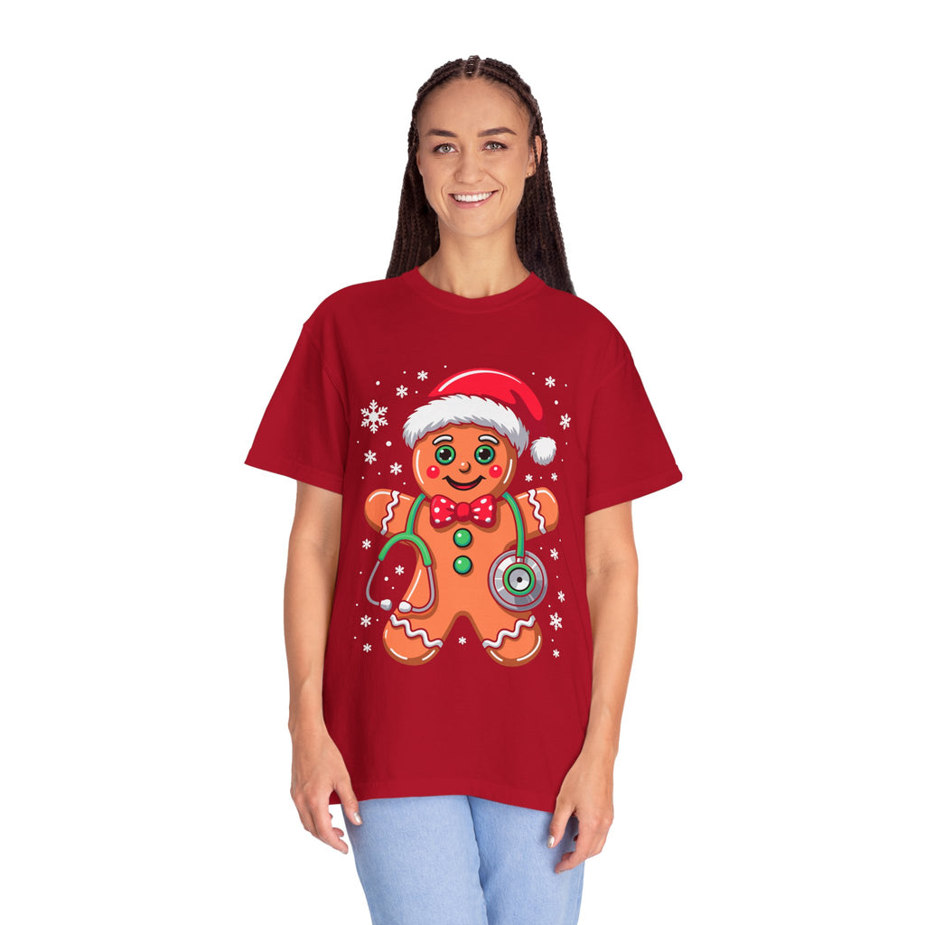Gingerbread Holiday T-shirt, Festive Tee, Christmas Shirt