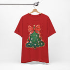 Christmas Tree Graphic Tee, Festive T-Shirt, Holiday Apparel, Unisex Christmas Shirt, Gift for Christmas Lovers, Seasonal Outfit