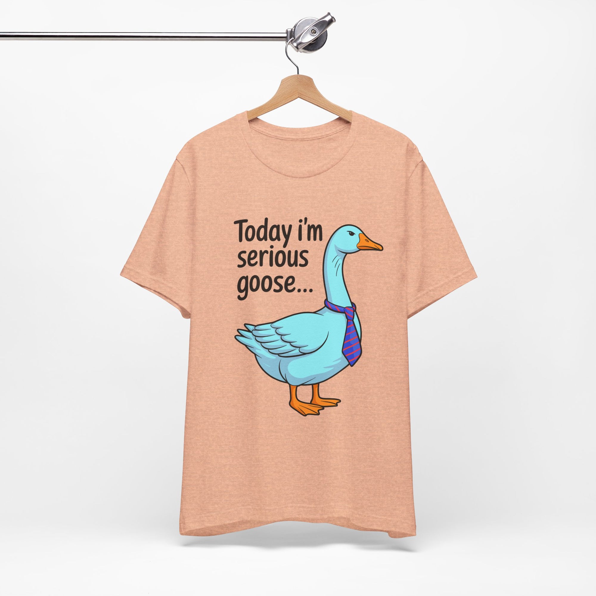 Serious Goose Humor Tee, Funny Graphic T-Shirt