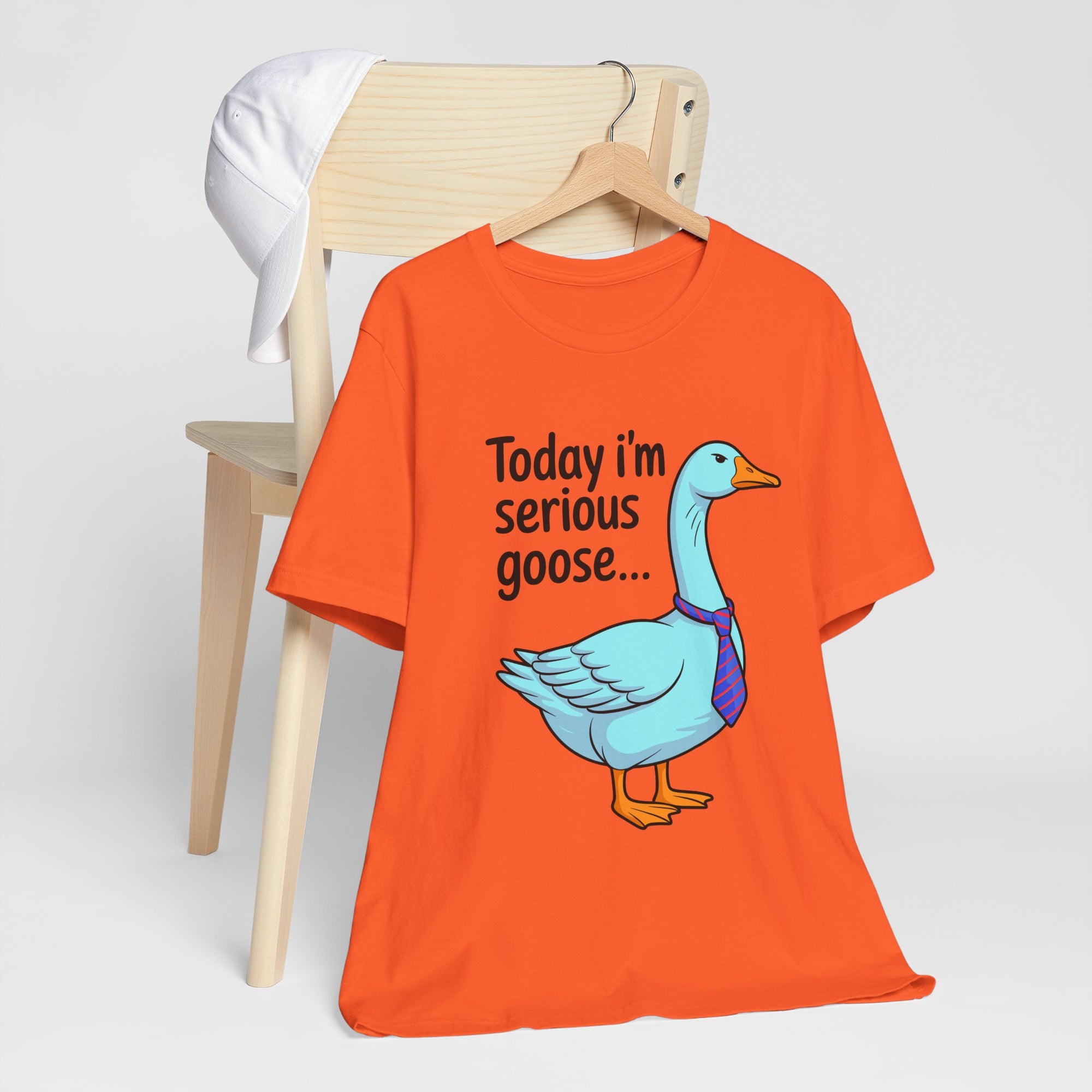 Serious Goose Humor Tee, Funny Graphic T-Shirt