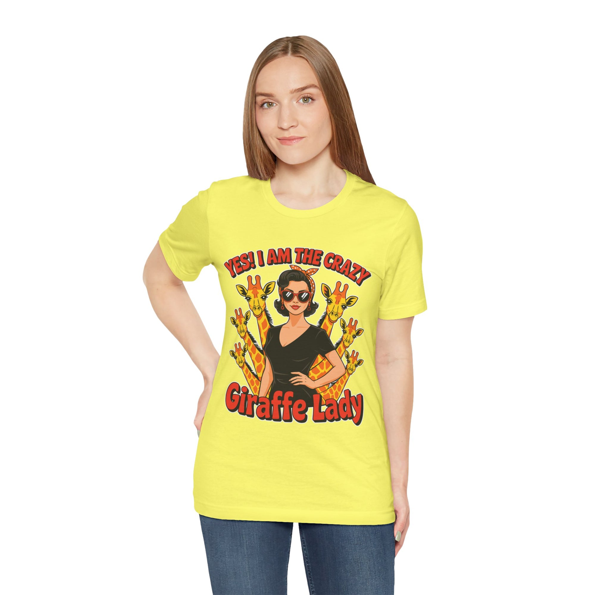 Yes I Am The Crazy Giraffe Lady T-Shirt