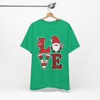 Christmas LOVE T-Shirt / Santa Gnome Holiday Graphic Tee
