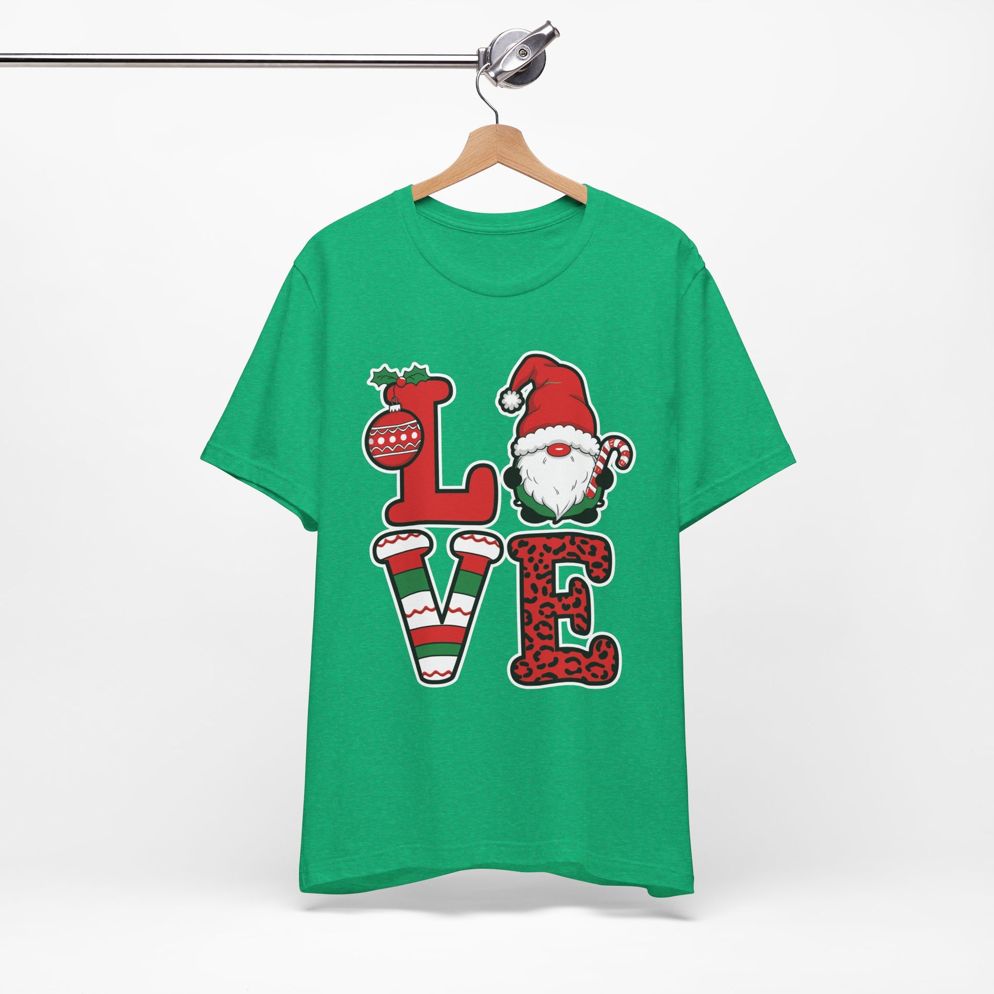 Christmas LOVE T-Shirt / Santa Gnome Holiday Graphic Tee
