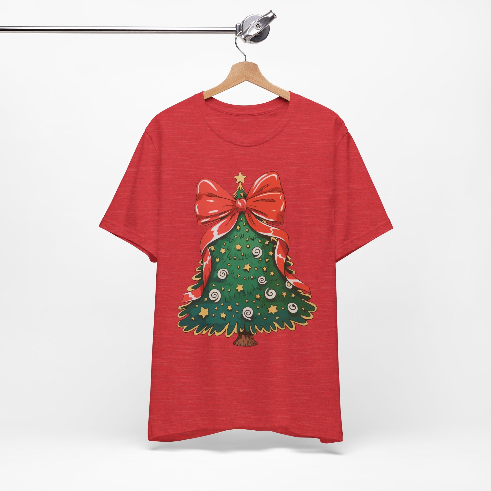 Christmas Tree Graphic Tee, Festive T-Shirt, Holiday Apparel, Unisex Christmas Shirt, Gift for Christmas Lovers, Seasonal Outfit