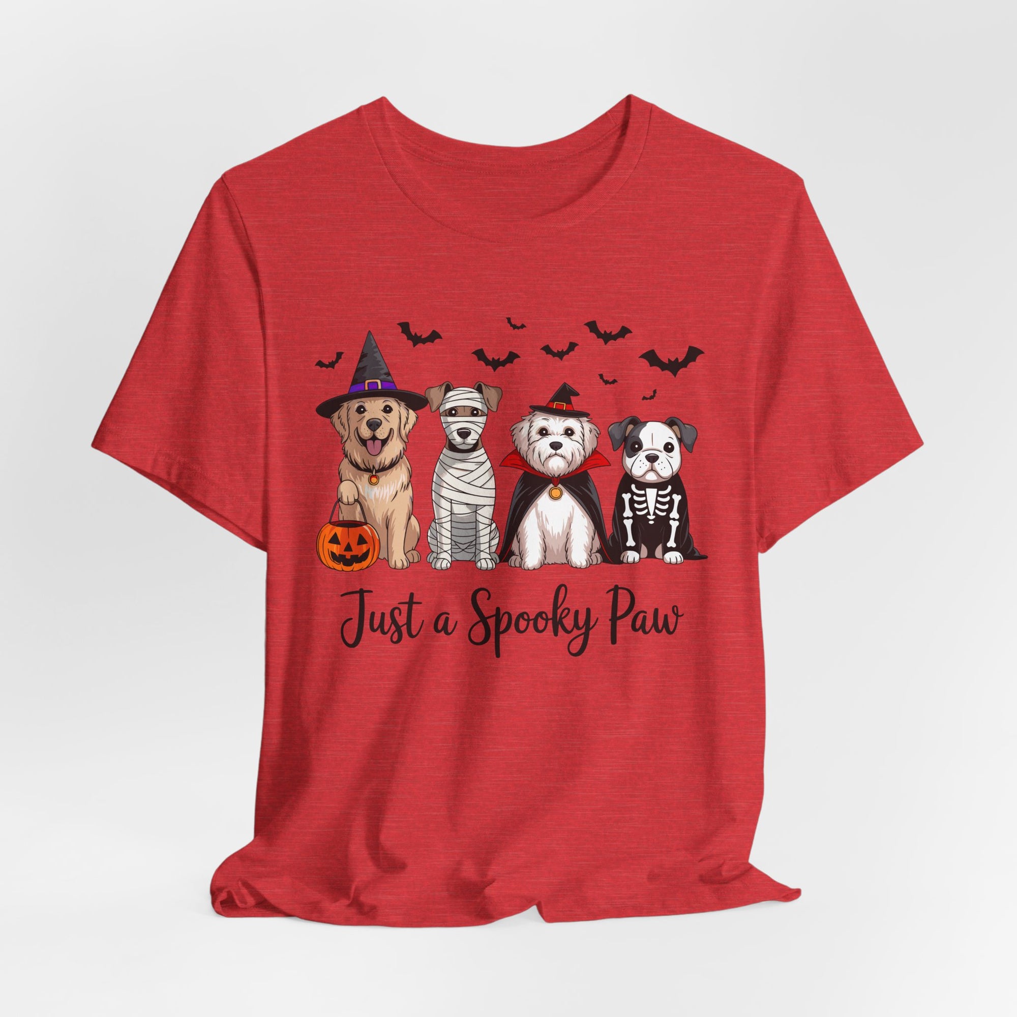 Dog Tee - Just a Spooky Paw, Unisex Halloween Pet Lover Gift, Dog Mom Shirt