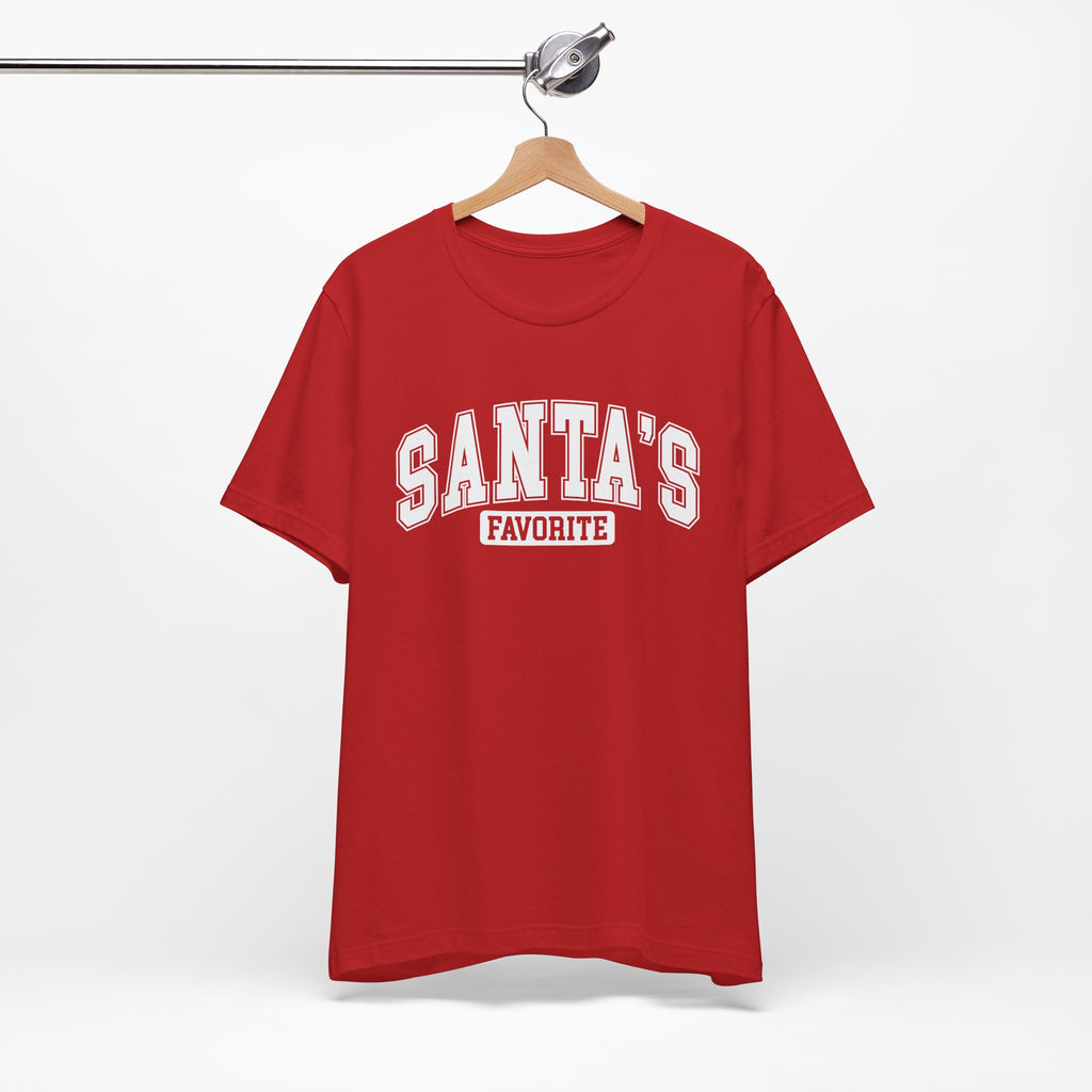 Santa's Favorite Unisex Tee, Christmas Gift, Holiday Apparel, Family Gathering Outfit, Festive T-Shirt, Casual Wear