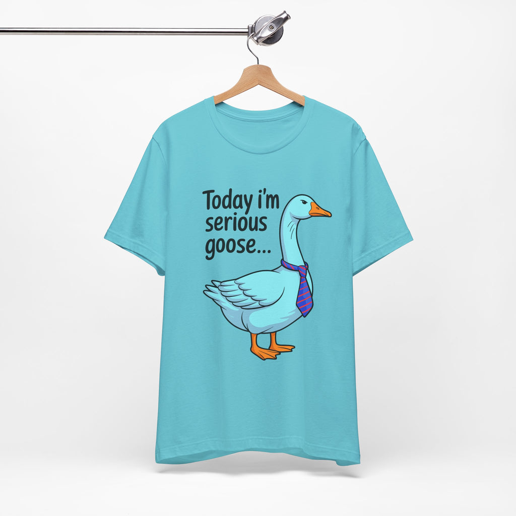 Serious Goose Humor Tee, Funny Graphic T-Shirt