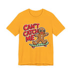 Gingerbread Skateboard Tee, Funny Holiday T-Shirt, Unisex Christmas Gift