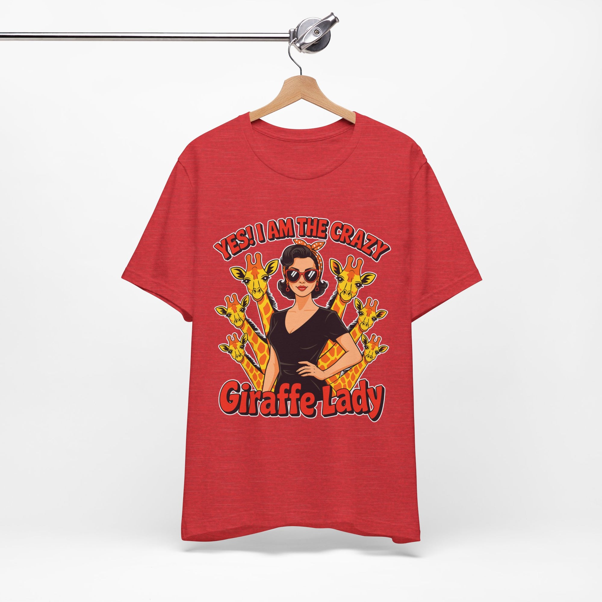 Yes I Am The Crazy Giraffe Lady T-Shirt