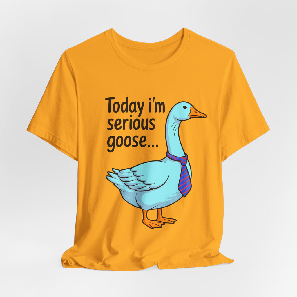 Serious Goose Humor Tee, Funny Graphic T-Shirt