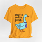 Serious Goose Humor Tee, Funny Graphic T-Shirt