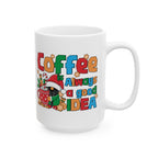 Festive Coffee Mug, Holiday Gift for Coffee Lovers, Cute Christmas Decor, Cheerful Beverage Cup, Fun Santa Design