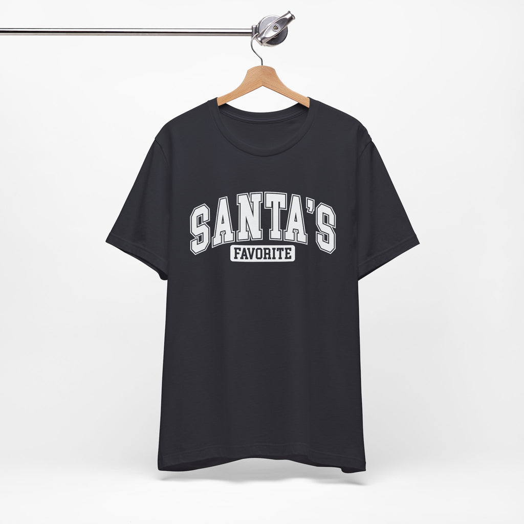 Santa's Favorite Unisex Tee, Christmas Gift, Holiday Apparel, Family Gathering Outfit, Festive T-Shirt, Casual Wear