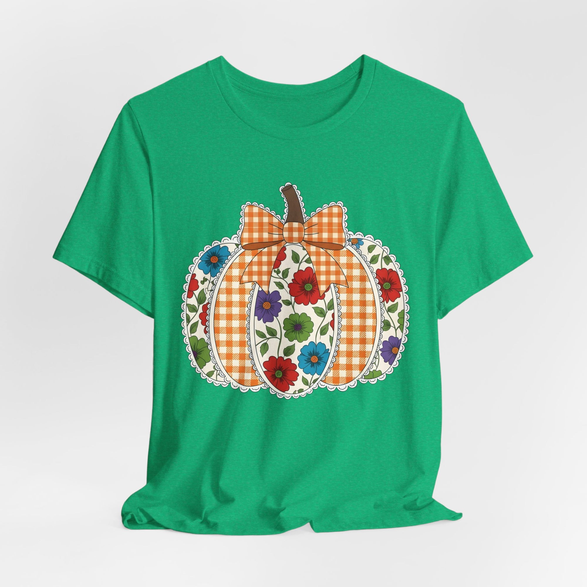 Floral Pumpkin Tee - Fall Fashion