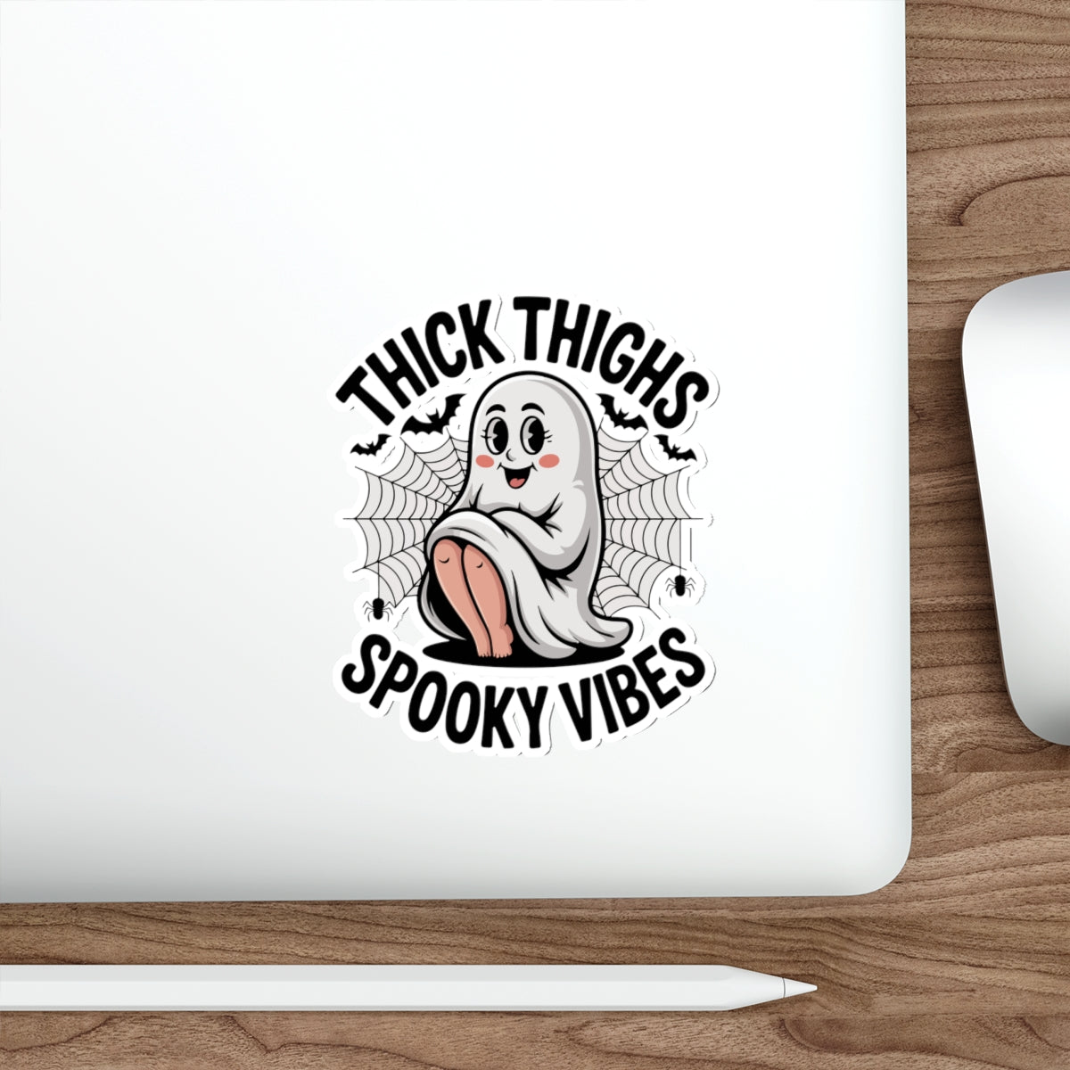 Cute Ghost Die-Cut Stickers | Spooky Vibes | Halloween Decor, Gift for Her, Fun Planner Accessories, Laptop Stickers, Seasonal Art