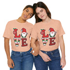 Christmas LOVE T-Shirt / Santa Gnome Holiday Graphic Tee