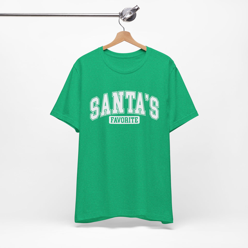 Santa's Favorite Unisex Tee, Christmas Gift, Holiday Apparel, Family Gathering Outfit, Festive T-Shirt, Casual Wear