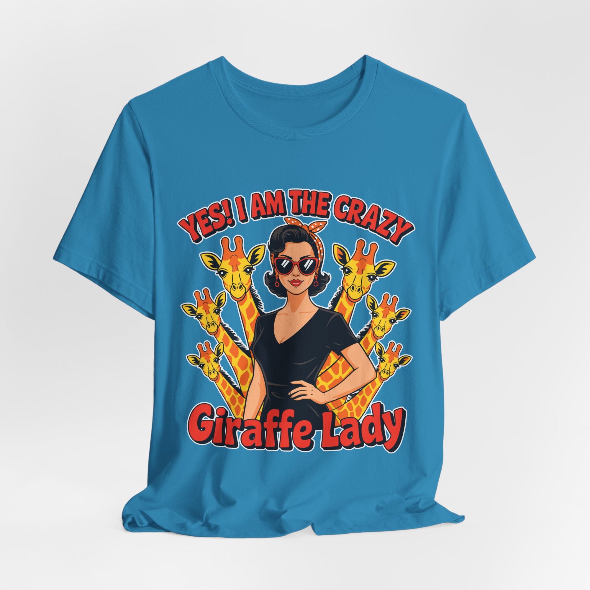Yes I Am The Crazy Giraffe Lady T-Shirt