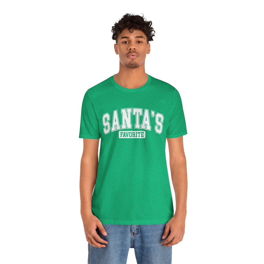 Santa's Favorite Unisex Tee, Christmas Gift, Holiday Apparel, Family Gathering Outfit, Festive T-Shirt, Casual Wear