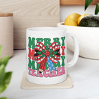 Merry Christmas Teacher Mug – Festive Holiday Coffee Cup Gift
