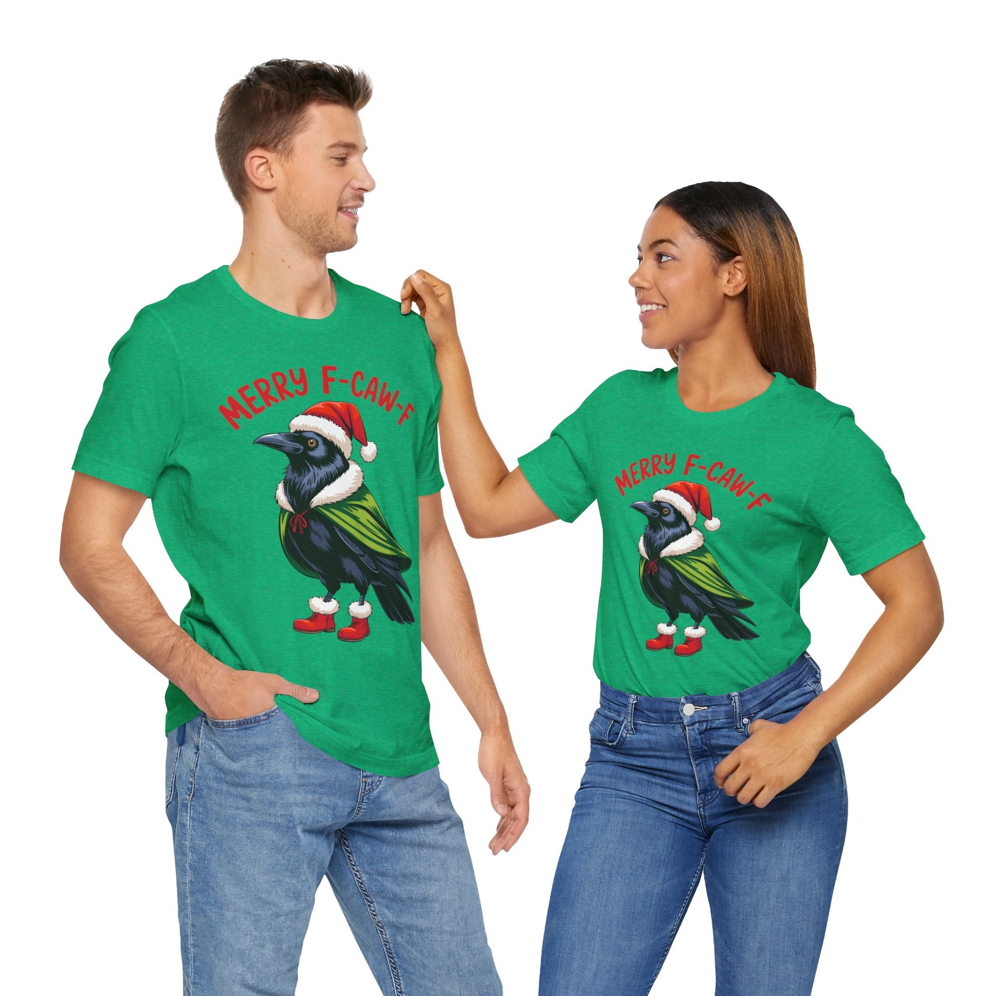 Merry F-Caw-F Crow Christmas Tee