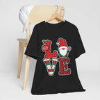 Christmas LOVE T-Shirt / Santa Gnome Holiday Graphic Tee