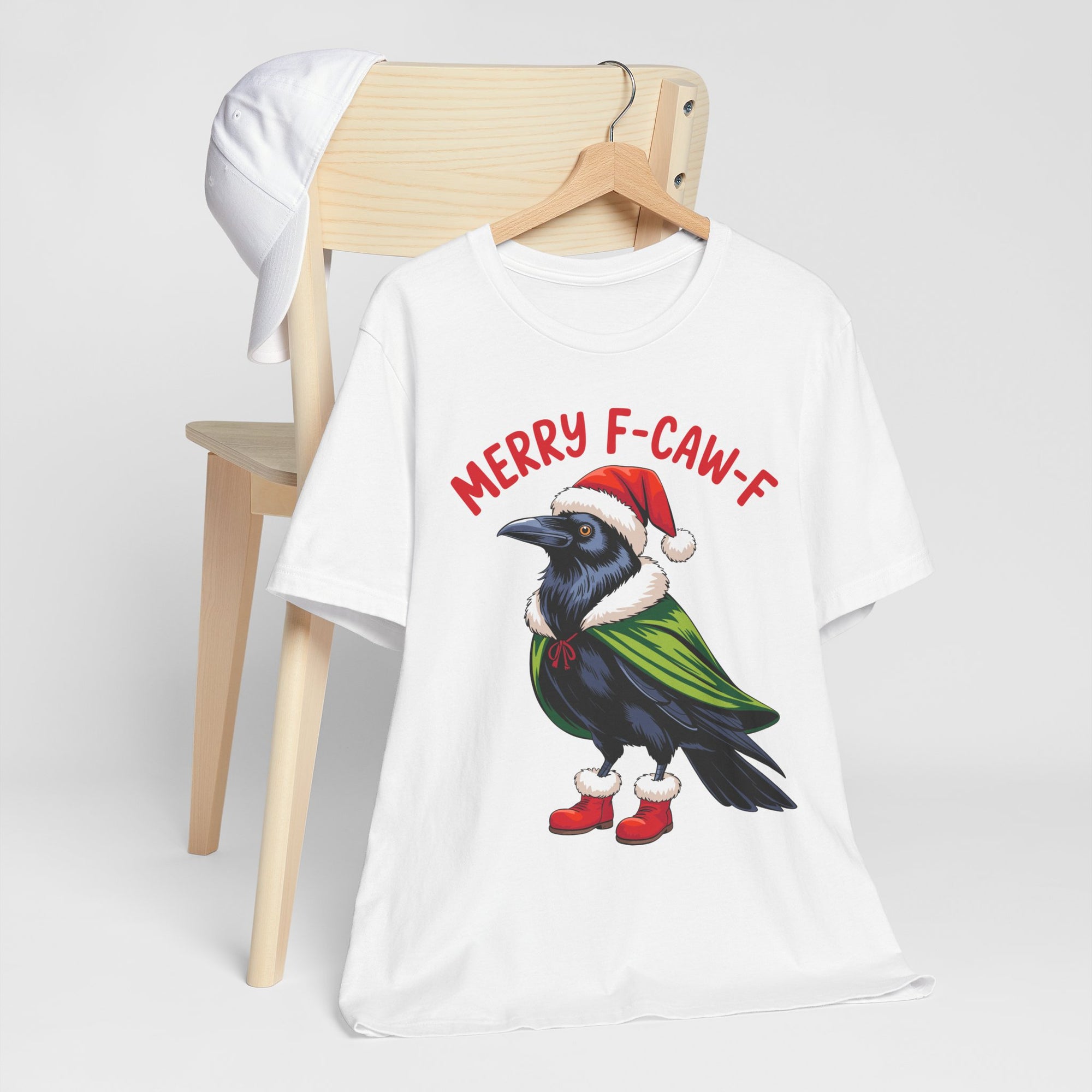 Merry F-Caw-F Crow Christmas Tee