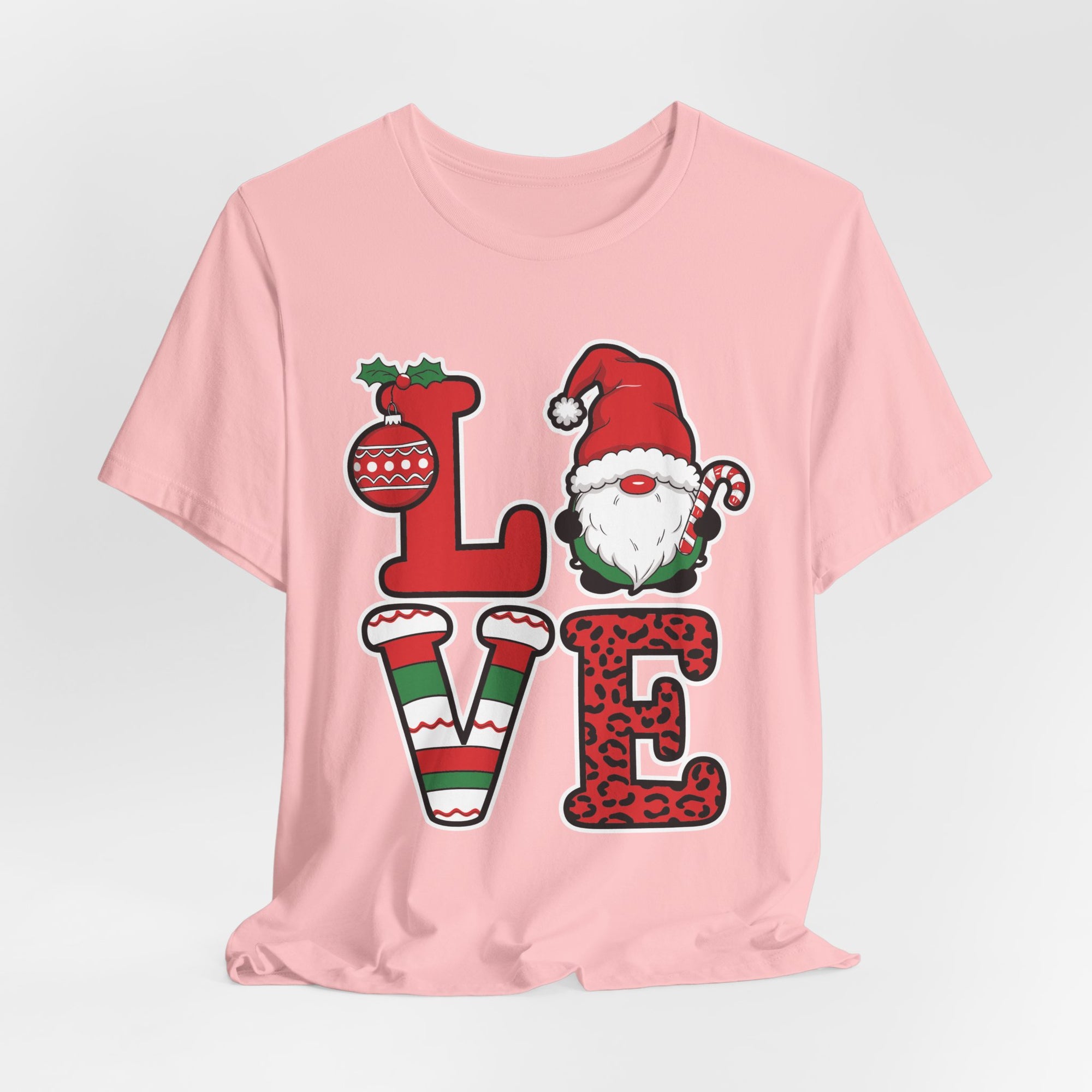Christmas LOVE T-Shirt / Santa Gnome Holiday Graphic Tee