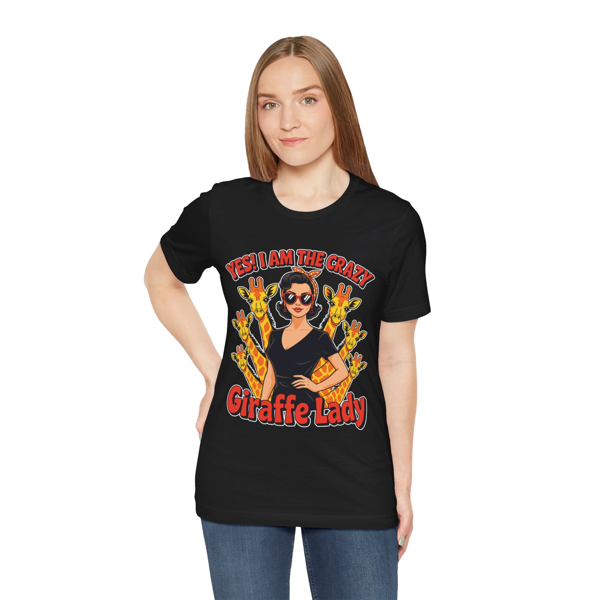 Yes I Am The Crazy Giraffe Lady T-Shirt
