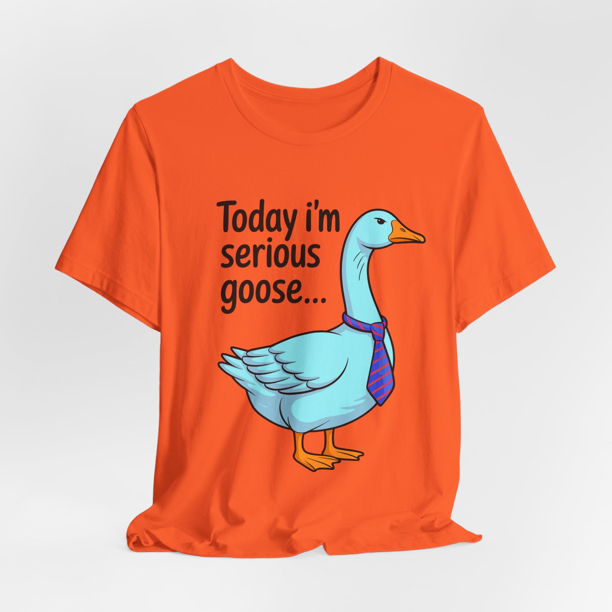 Serious Goose Humor Tee, Funny Graphic T-Shirt