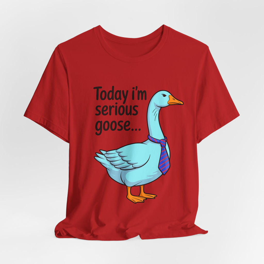 Serious Goose Humor Tee, Funny Graphic T-Shirt