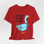 Serious Goose Humor Tee, Funny Graphic T-Shirt