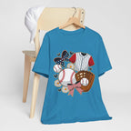 Baseball-Themed Unisex Jersey Tee, Perfect for Sports Fans, Great Gift for Game Days, Soft Cotton T-Shirt for Comfort.