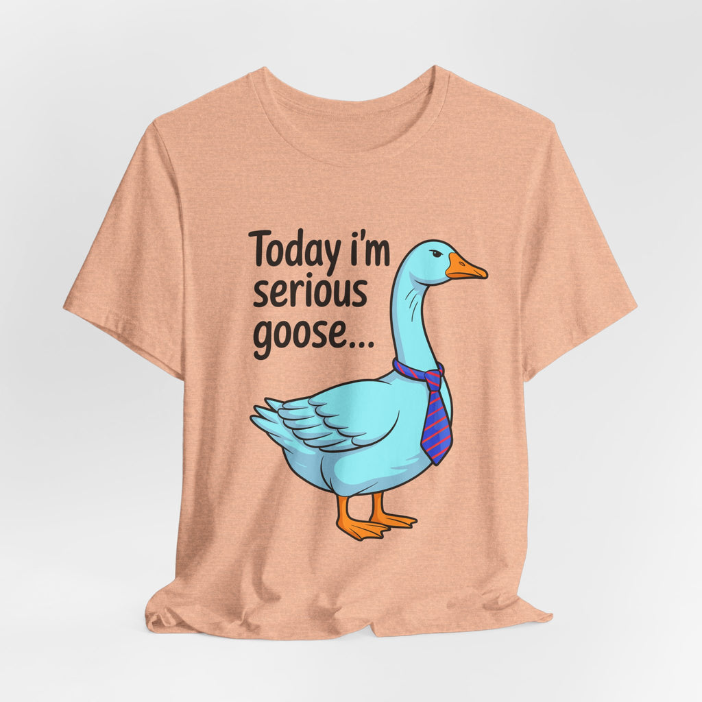 Serious Goose Humor Tee, Funny Graphic T-Shirt